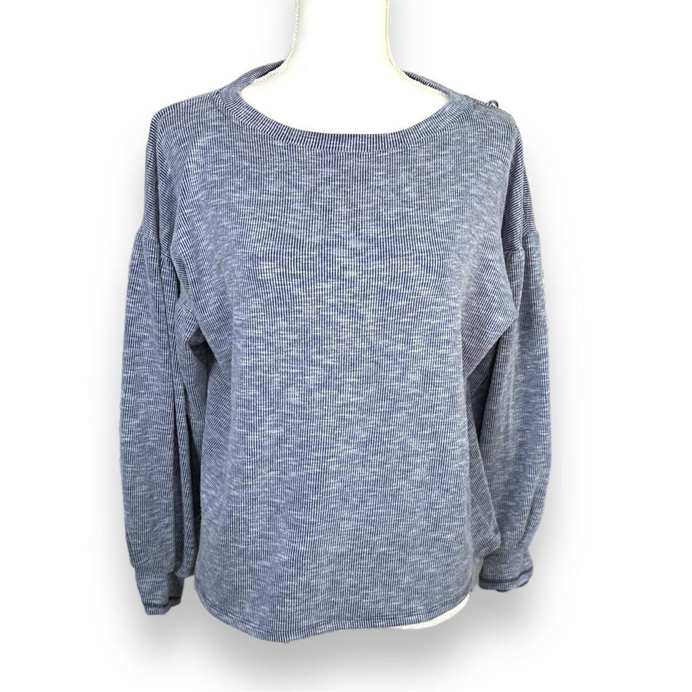 Neely Drop shoulder Ribbed Popover